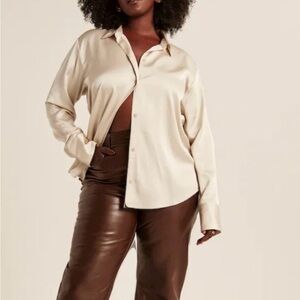 Abercrombie Satin Button Down